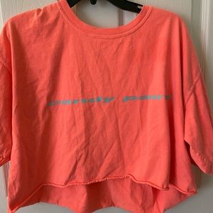 Pink crop top post malone